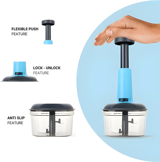 Manual Fruit & Vegetable Chopper For Easy Kitchen Use